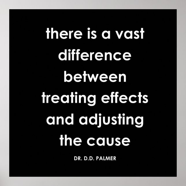 D.D. Palmer - Impresión de la serie de citas quiro (Frente)