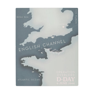 D-Day Operación al mando del poster Militar.