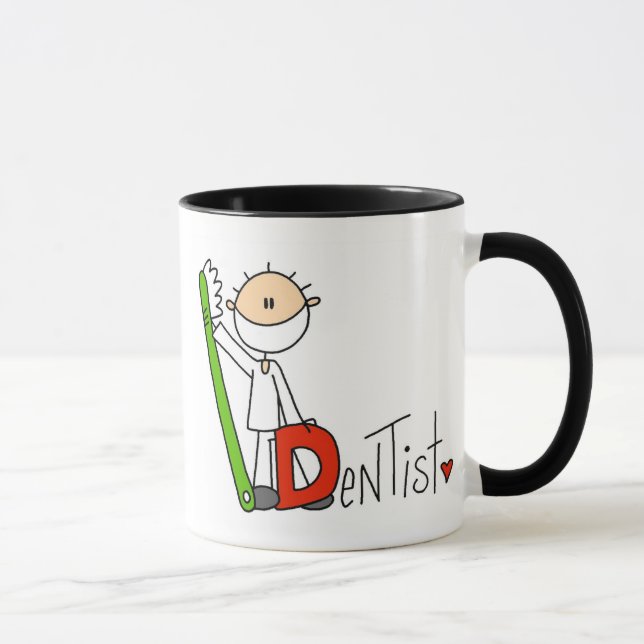 D está para la taza del dentista (Derecha)