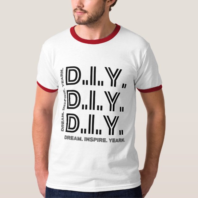D.I.Y-Dream. Inspira. Anhelo. Camiseta motivaciona (Anverso)