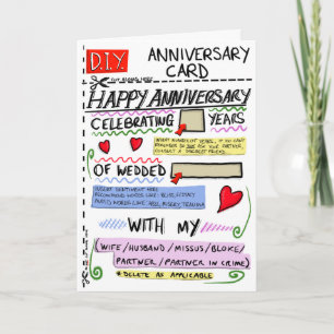D.I.Y. Tarjeta de aniversario