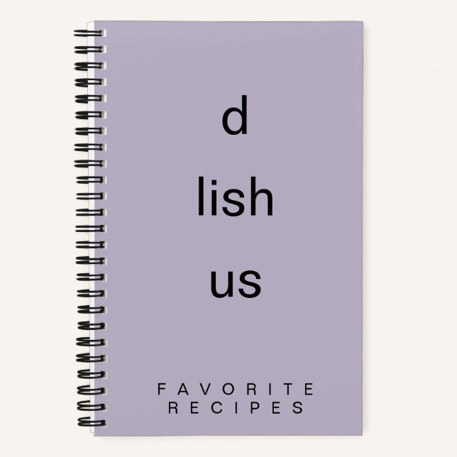 D Lish Us libro de recetas (Anverso)