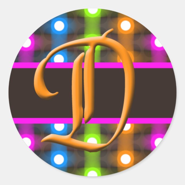 D Sello para sobres de letra monograma (Anverso)