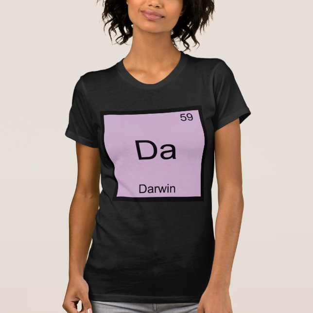 Da - Camiseta divertida con símbolo del elemento q (Anverso)