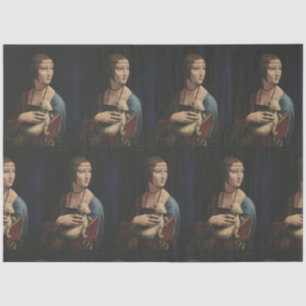 DA VINCI LADY CON UN PAPEL DE TEJIDO ARMINO