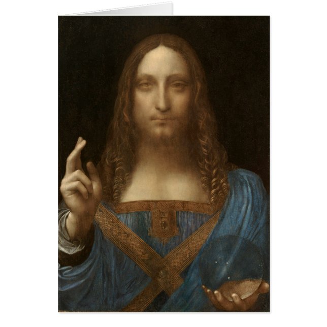 Da Vinci, salvador del mundo, salvador Mundi (Frente)