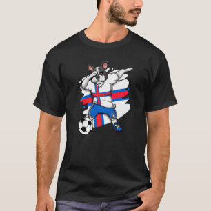Dab French Bulldog Faroe Islands Soccer Fan Jersey