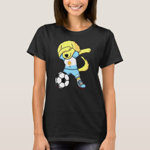 Dab Golden Retriever Argentina Football Fan Jersey
