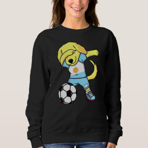 Dab Golden Retriever Argentina Football Fan Jersey