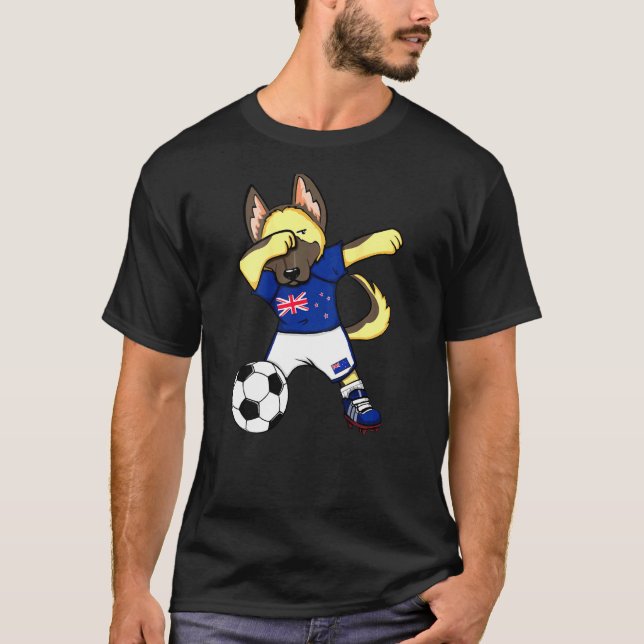 Dab Pastor Alemán Jersey Fans Fútbol Nueva Zelanda (Anverso)