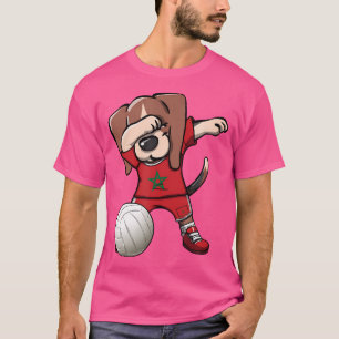 Dabbing Beagle Dog Morocco Jersey Voleibol marroqu