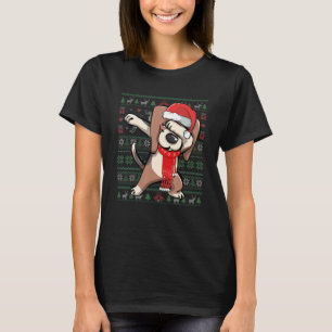 Dabbing Beagle Navidades feos Sweater Funny Fiesta