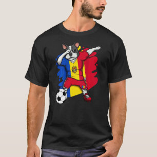 Dabbing Bulldog francés Moldavia Fans Jersey