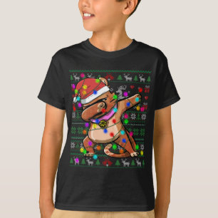 Dabbing Cat Fairy Ilumina Navidades feos Sweater C