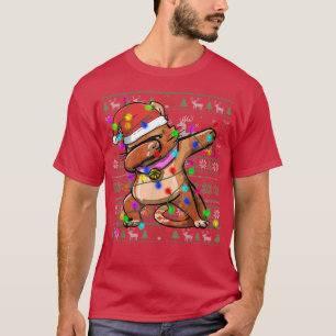 Dabbing Cat Fairy Ilumina Navidades feos Sweater C