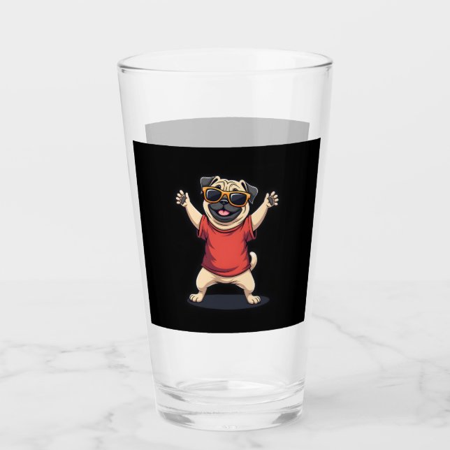 Dabbing Dab Pug Dog Mascotas bailan pipa animal (Anverso)