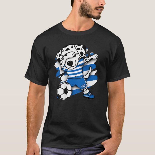 Dabbing Dalmatia Fans de Grecia Jersey Griego (Anverso)