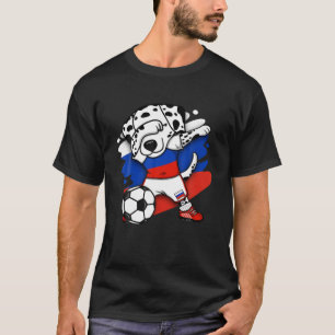 Dabbing Dalmatia Fans de Rusia Footba de Jersey