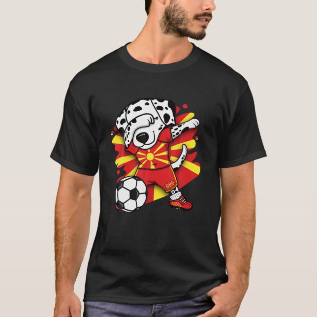 Dabbing Dalmatia Perro Macedonia Fans Jersey (Anverso)