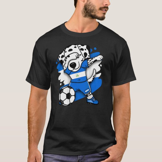 Dabbing Dalmatia Perro Nicaragua Fans Jersey (Anverso)