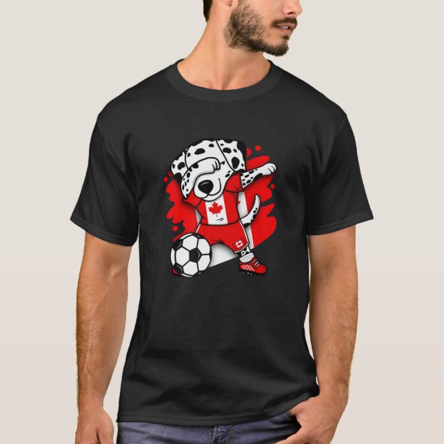 Dabbing Dalmatian Canada Footba de Jersey (Anverso)