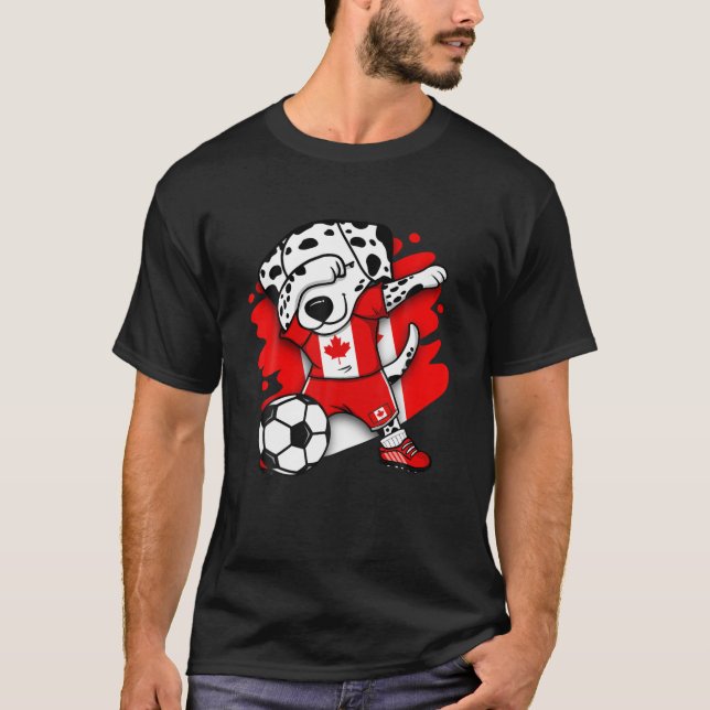 Dabbing Dalmatian Canada Footba de Jersey (Anverso)