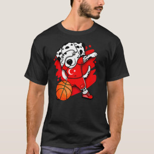 Dabbing Dalmatian Dog Turkey Basketball Jersey Bba