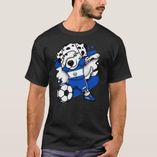Dabbing Dalmatian El Salvador Soccer Fans Jersey F