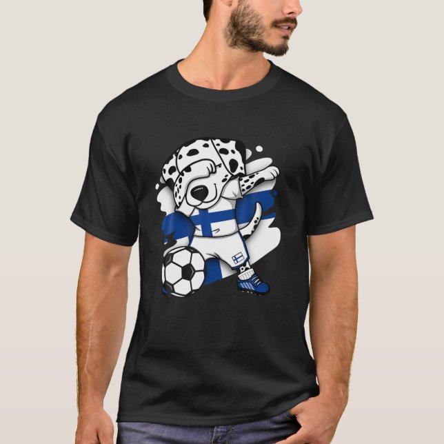 Dabbing Dalmatian Fans de Fútbol Jersey (Anverso)