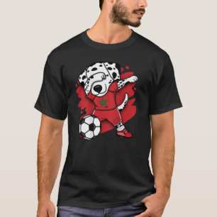 Dabbing Dalmatian Morocco Soccer Fans Jersey Footb