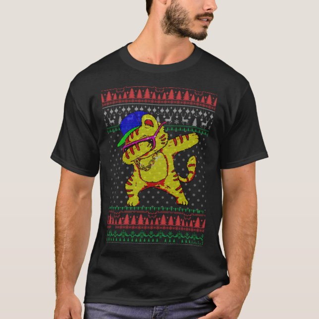 Dabbing Dance Navidades feos suéter (Anverso)