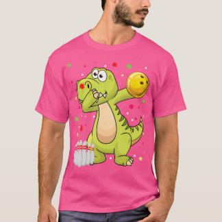 Dabbing Dinosaur Bowling Camisetas Funny Bowling B