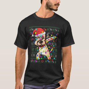 Dabbing Dog Fairy Luce Navidades feos Sweater Pa