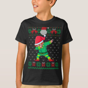 Dabbing Elf Navidades feos Sweater Mateo Familia