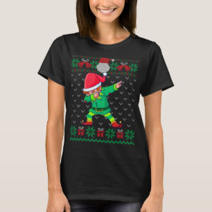 Dabbing Elf Navidades feos Sweater Mateo Familia