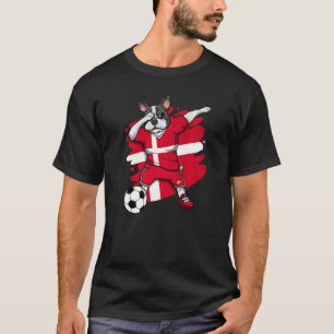 Dabbing French Bulldog Denmark Soccer Fans Jersey