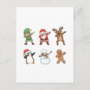 Dabbing Navidad Santa Pingüino Rudolph Muñeco de N