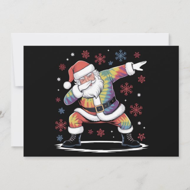 Dabbing Navidad Santa Suéter Feo de Navidad Xmas (Anverso)