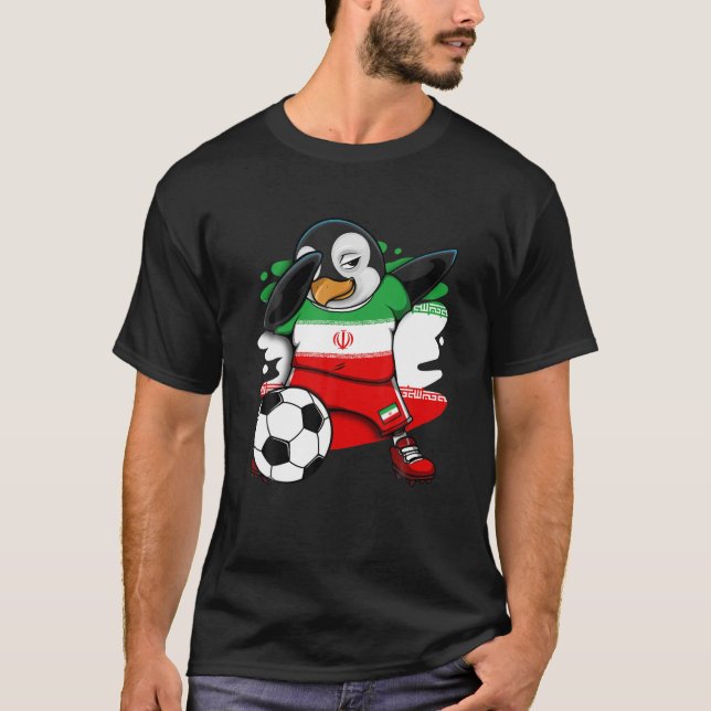Dabbing Penguin Iran Soccer Fans Jersey Football L (Anverso)