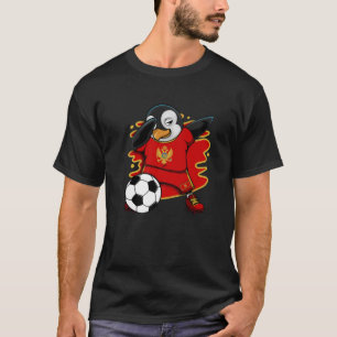 Dabbing Penguin Montenegro Soccer Fans Jersey Foot