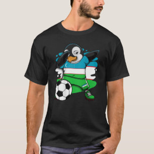 Dabbing Penguin Uzbekistan Soccer Fans Jersey Foot