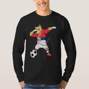 Dabbing Pitbull Serbia Fans Jersey Serbia