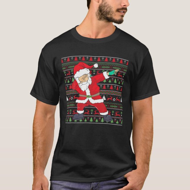 Dabbing Santa Claus Ugly Xmas Sweater Mateo Fam (Anverso)