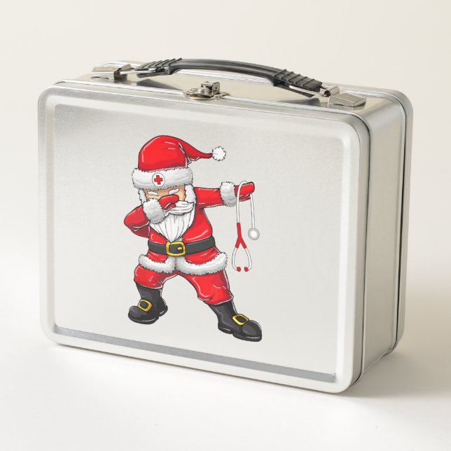 Dabbing Santa Navidades Scrub (Anverso)