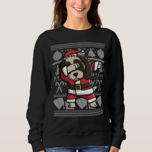 Dabbing Shih Tzu Navidades feos Sweater Graphic