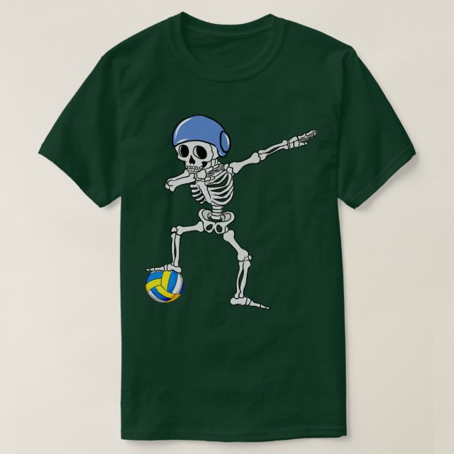 Dabbing Skeleton Water Polo Halloween Vestidos Swi (Diseño del anverso)