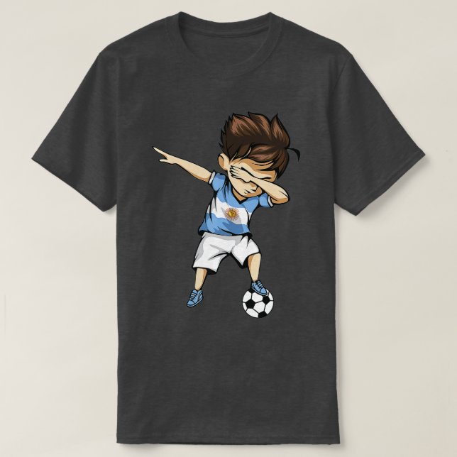 Dabbing Soccer Argentina Jersey - Pies argentinos (Diseño del anverso)