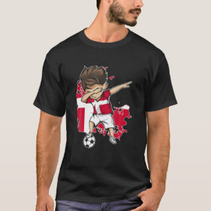 Dabbing Soccer Boy Dinamarca Jersey - Dinamarca Ma