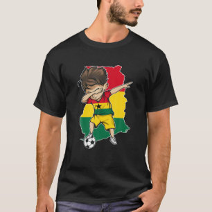 Dabbing Soccer Boy Ghana Jersey - Bandera del mapa