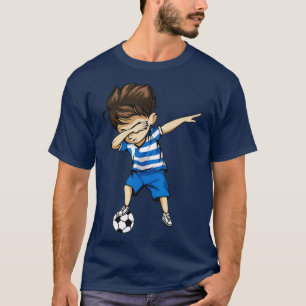 Dabbing Soccer Boy Greece Jersey Greek Football Gi